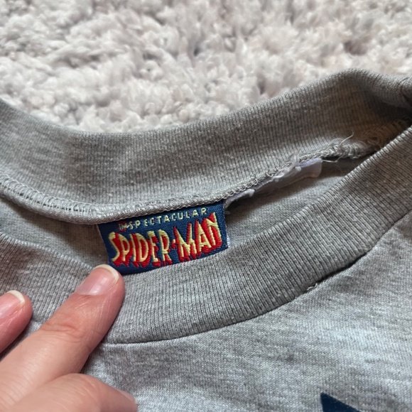 2008 Spectacular Spiderman Long Sleeve Kids Shirt - Picture 3 of 5